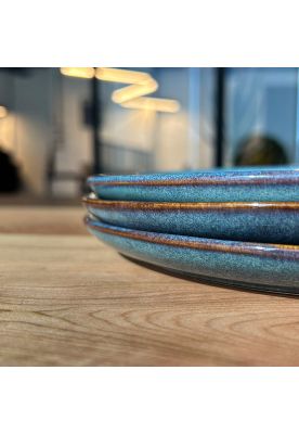 Imagen 2 del producto Set 6 Platos Redondo Ceramica 21 Cm Linea Efes - ( Tipo Gres)