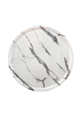 Imagen 2 del producto TABLA REDONDA MELAMINA 35 CM MARMOL BLANCO