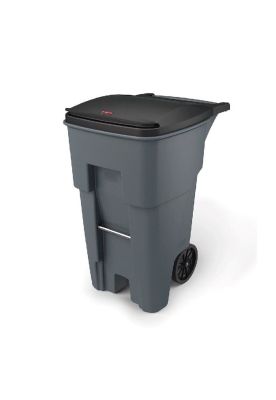 Imagen 2 del producto CONTENEDOR BASURA C/RUEDA 246 Lts. GRIS