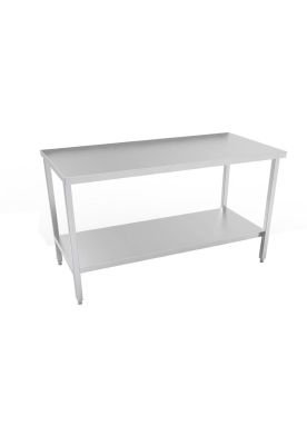 MESÓN DE TRABAJO CENTRAL ACERO INOX 140 x 70 x 85 cm