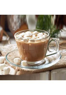 Imagen 2 del producto Set De 6 TAZA TE VIDRIO LISA CON PLATILLO 200CC MODELO VELA