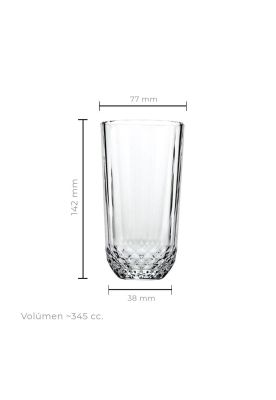 Imagen 2 del producto Set De 6 Vaso Refresco 345 Cc. Linea Diony