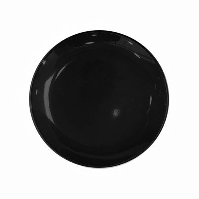 SET DE 6 PLATOS MELAMINA NEGRO 16 CM