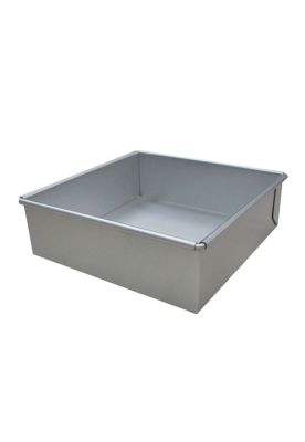 MOLDE ALUMINIO CUADRADO 16 CM BASE DESMONTABLE