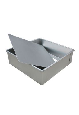 Imagen 2 del producto MOLDE ALUMINIO CUADRADO 16 CM BASE DESMONTABLE