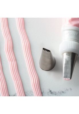 Imagen 2 del producto SET DE 2 BOQUILLA RANURADA 6P INOX Ø13XØ25X40MM