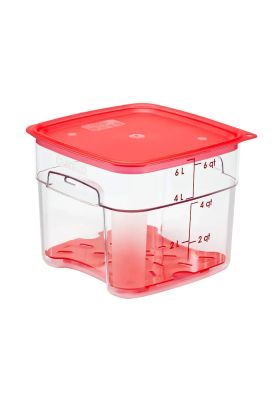 DRENAJE ROJO RECIPIENTE GRADUADO POLICARBONATO 6 Y 8 LTS