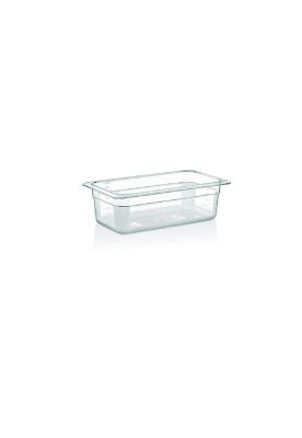 CONTENEDOR POLICARBONATO TRANSPARENTE GN 1/3x10 cms