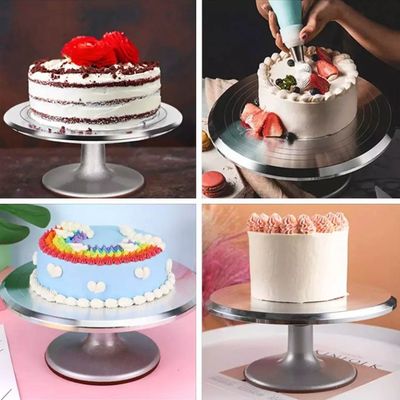 Imagen 2 del producto BASE GIRATORIA DECORADORA DE TORTA ALUMINIO 31X14CM