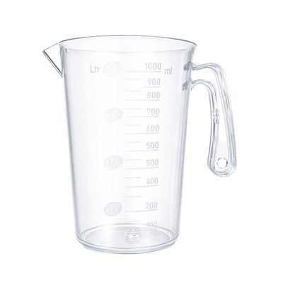 Imagen 2 del producto JARRO GRADUADO POLICARBONATO TRANSPARENTE CON TAPA 1 LITRO