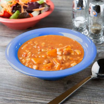 Imagen 2 del producto SET DE 6 PLATOS HONDO SOPA AZUL 18X4 CM