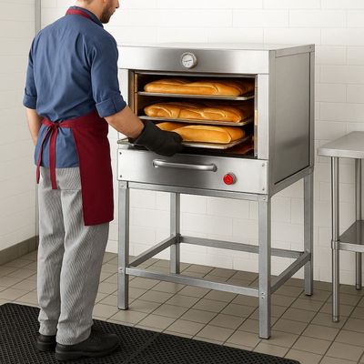 Imagen 2 del producto HORNO 1 CÁMARA INOXIDABLE 50X50 GLP