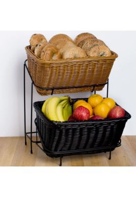 Imagen 2 del producto CANASTO TIPO CASCADA COLOR NEGRO 23,5 x 33 cm