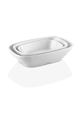 Imagen 2 del producto Set De 4 PLATO RECTANGULAR PC BLANCO