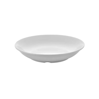SET DE 6 PLATOS DE MELAMINA HONDO SIN BORDE BLANCO 19 CM LIN