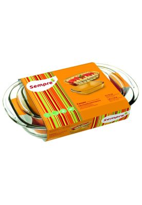 Imagen 2 del producto SET 2 ASADERAS RECTANGULAR 1.8 - 3 LT.