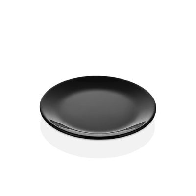 Imagen 2 del producto PLATO MELAMINA REDONDO SIN BORDE NEGRA 17 CM LÍNEA CLÁSICA