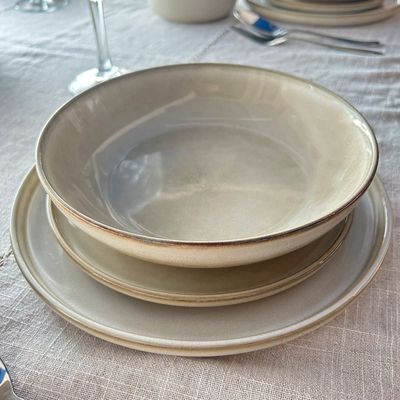 Imagen 2 del producto SET 6 BOWL REDONDO CERAMICA 21.8X5 CM BEIGE LINEA OSLO