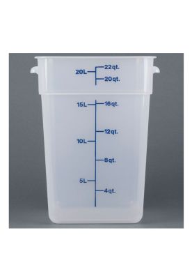 RECIPIENTE DE POLIETILENO CUADRADO 20.8 LTS.
