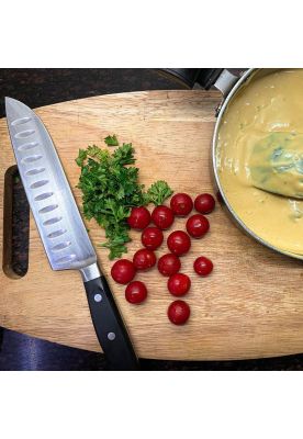 Imagen 2 del producto CUCHILLO SANTOKU FORJADO 18 CM LINEA PREMIUM