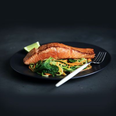 Imagen 2 del producto SET DE 6 PLATO REDONDO 20 CM. MELAMINA NEGRA