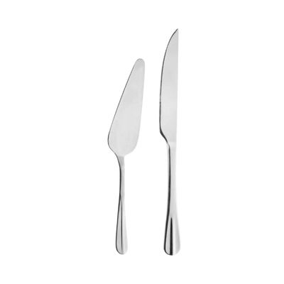 SET CUBIERTOS PARA TORTA 2 PIEZAS ACERO INOXIDABLE