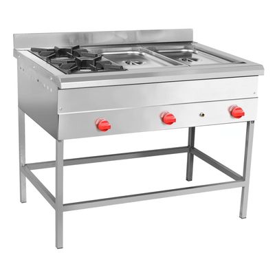 Imagen 2 del producto BAÑO MARIA 2 DEPÓSITOS + 2 QUEMADORES GLP VOLTER