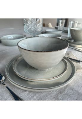 Imagen 2 del producto Set Vajilla 18 Piezas Cerámica Gris Linea Oslo - A