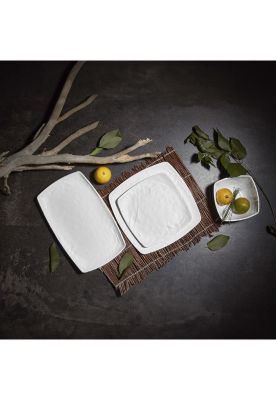 Imagen 2 del producto PLATO MELAMINA RECTANGULAR BLANCO 20 X 33 CM LINEA CARRE