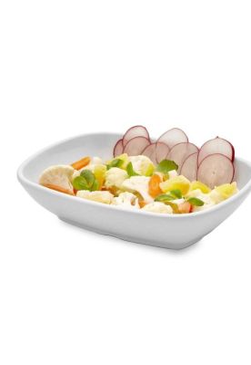 Imagen 2 del producto Set De 4 Plato Rectangular Melamina 14x3.3 Cm.