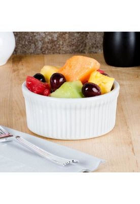 Imagen 2 del producto Set De 6 Pocillo Porcelana Acanalado 10 Cm