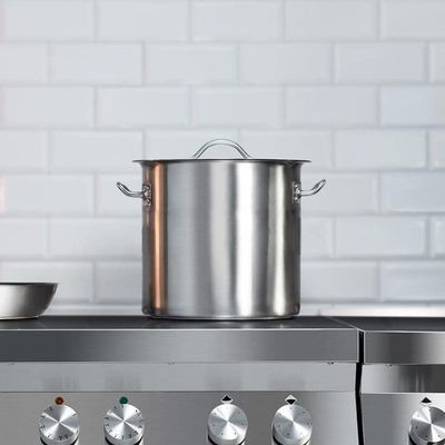 Imagen 2 del producto FONDO CON TAPA ACERO INOXIDABLE 21 LITROS