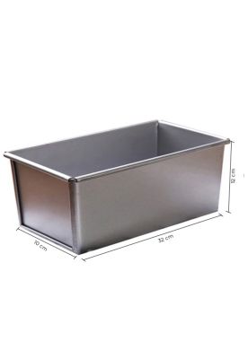 Molde De Pan Aluminio Con Tapa 32X10X12 Cm