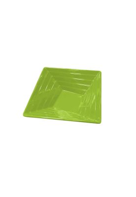 Set De 4 Bowl Cuadrado Melamina 15 Cm. Verde