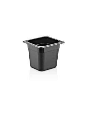CONTENEDOR POLICARBONATO NEGRO 1/6x15 cm