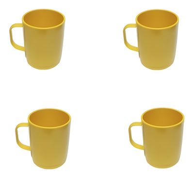 Imagen 2 del producto Set De 4 MUG POLICARBONATO AMARILLO 300 ML