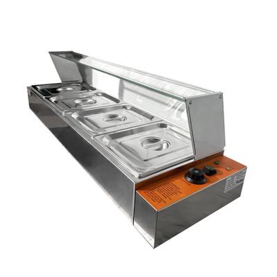 BAÑO MARÍA SOBREMESA C/VIDRIO 4 GN 1/2 VOLTER