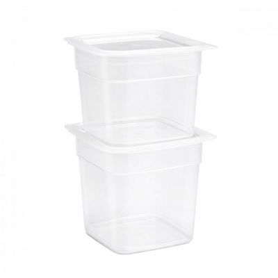 RECIPIENTE GRADUADO CUADRADO POLIPROPILENO 1 LTS CON TAPA