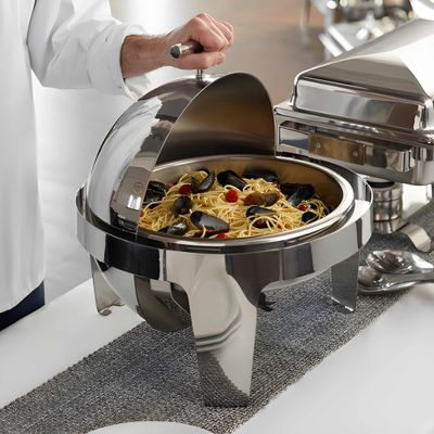 Imagen 2 del producto CHAFFING DISH ROLL TOP REDONDO 48 CMS