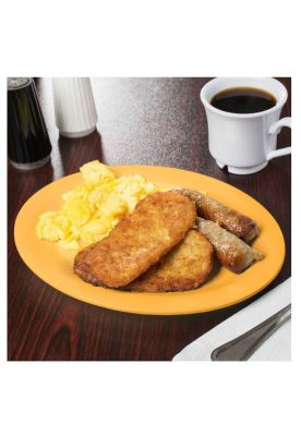 Imagen 2 del producto PLATO OVALADO MELAMINA AMARILLO 25 x 18 cm