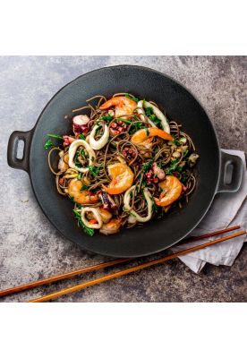 Imagen 2 del producto WOK HIERRO CON AZAS 31 CM BRIVA