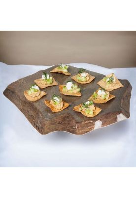 Imagen 2 del producto TABLA COCKTAIL DISEÑO PIEDRA NATURAL 33 X 36 CM