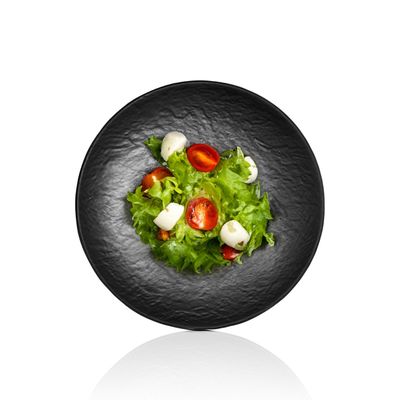 Imagen 2 del producto SET DE 6 PLATOS MELAMINA NEGRA 23 CM LÍNEA TILDA