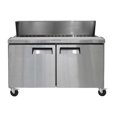 Imagen 1 del producto SALSERA REFRIGERADA ACERO INOXIDABLE 2 PUERTAS 155 CM NORKALT