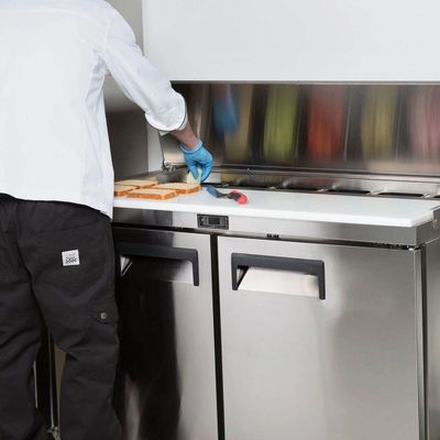 Imagen 2 del producto SALSERA REFRIGERADA ACERO INOXIDABLE 2 PUERTAS 155 CM NORKALT