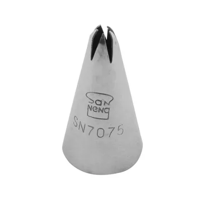 BOQUILLA ESTRELLA 5P ACERO INOXIDABLE Ø7XØ18X35 MM