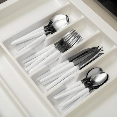 Imagen 2 del producto SET 24 CUBIERTOS BLANCO CON RALLADOR