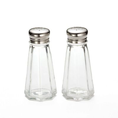 SET DE 2 SALEROS & PIMENTEROS, TAPA ACERO