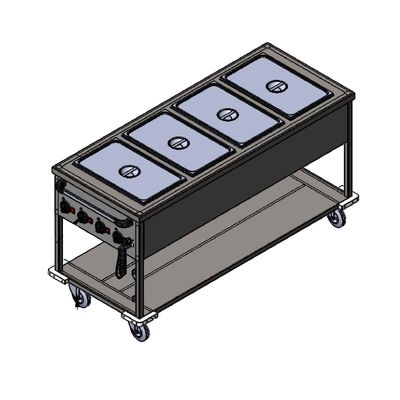 Imagen 2 del producto BAÑO MARIA MÓVIL 4 GN 1/1 MULTITERMOSTATO