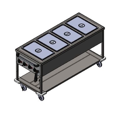 Imagen 2 del producto BAÑO MARIA MÓVIL 4 GN 1/1 MULTITERMOSTATO